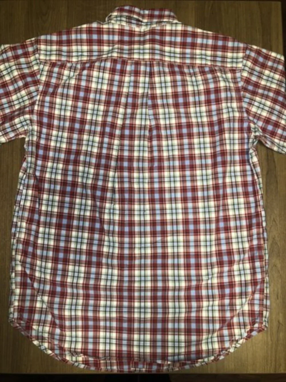 RALPH LAUREN SHIRT 16 18 Large GREEN RED PLAID DRESSY BUTTON UP CASUAL